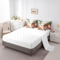 thumbnail image 5 of Homewish Botanical Flowers Leaves 7-Piece Twin Bedding Sets For Children Teens Adults,Abstract Minimalist Stripes Bedding Comforter Set,Vintage Aesthetic Breathable Sheet Sets,Ultra Soft Home Decor, 5 of 8