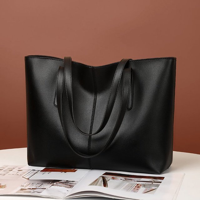 negro*Bolso para ordenador portátil para mujer, bolso de trabajo para oficina, maletín, bolso de viaje grande