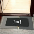 thumbnail image 2 of vnanda Non-slip Kitchen Mat Kitchen Bathroom Door Mat Machine Washable Printed Rectangular Carpet Water Absorption Non-slip Floor Mat Floor Mat for Water, 2 of 8