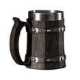 thumbnail image 1 of Jarra de cerveza de barril de madera Strade Fareast Limited diseño vintage 600 ml, 1 of 8