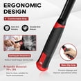 thumbnail image 4 of RGHJAR-3lb Hard Face Sledge Hammer, Heavy Duty One-Piece Forged Carbon Steel, 3-Pound Strike Drilling/Crack Hammer with Anti-Vibration Rubber Grip for Rock, Demolition & General Construction, 4 of 4