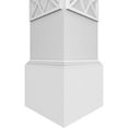 thumbnail image 5 of Ekena Millwork 8"W x 9'H Craftsman Classic Square Non-Tapered Mosaic Fretwork Column w/ Mission Capital & Mission Base, 5 of 8