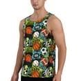 thumbnail image 2 of Easygdp Balls Men's Tank Top, Sleeveless Muscle T Shirts, Breathable, Quick-Dry, Loose for Gym, Running, Fitness - Medium, 2 of 9
