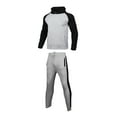 thumbnail image 4 of Shuttle tree Men Track Suits Sets Color Block Hoodie Sweatshirt Joggers Sweatpants Warm Sportswear, 4 of 5
