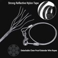 thumbnail image 3 of YIXIGGC 13ft Retractable Dog Leash for Small Breed Dogs up to 22 lbs with a Detachable Chew Proof Extender Wire Ropes (Black S) DYF329-2215, 3 of 6