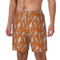 thumbnail image 2 of Uemuo Halloween Mummy Pattern Mens Swim Trunks Quick Dry Board Shorts with Mesh Lining, Stretch Beach Shorts Quick Dry No-Chafing Board Shorts-X-Large, 2 of 9