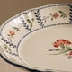 thumbnail image 3 of Frutero de cerámica floral con base de madera, plato rústico for servir aperitivos, decoración de mesa de granja, 3 of 6