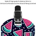 thumbnail image 4 of Square 2Pack PU Leather Watermelon Cruise Luggage Tag with Privacy Cover and Name ID Tag for Travel Handbags Backpacks Luggage Tags, 4 of 6
