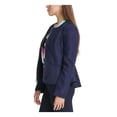 thumbnail image 3 of DKNY Womens Navy Zip Up Jacket Petites Size: 8P, 3 of 4
