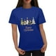 thumbnail image 1 of Puntoco Blusa informal de cuello redondo con estampado navideño para mujer, 1 of 4