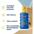 thumbnail image 2 of Nivea Sun Protect & Moisture Sun Cream Spray SPF50+ 200ml / 6.8 fl.oz - 3 Pack, 2 of 4