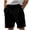 Black, variant on Mens Shorts 5 Inch Button Fly Shorts Solid Color Classic Chino Style Casual Summer Shorts Navy M