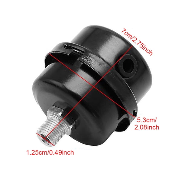 2 Silencieux-filtres Pour Compresseur – Filetage Mâle 20 Mm, En Plastique, Réduction De Bruit
