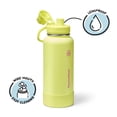 thumbnail image 2 of ThermoFlask 32 oz Double Wall Vacuum Insulated Stainless Steel Water Bottle with Chug Spout Lid, Unmellow Yellow, 2 of 5