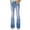 Blue, variant on Kovlvoll Bell Bottom Jeans for Women Plus Size Elastic Waist Stretch Solid Color Fashion Outwear Trousers with Pockets