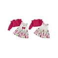 thumbnail image 2 of BemeyourBBs Toddler Baby Girls Sets Sleeveless Dress with Long Sleeve Cardigan, 2 of 9