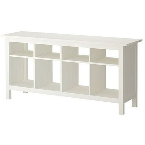 Ikea Hemnes Sofa Table White Satin Solid Pine