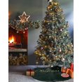 thumbnail image 3 of Green Christmas Balls Christmas Tree Skirt 48 Inches Large Christmas Skirt Tree, Xmas Snowflake Red Green Tree Skirt Christmas Decorations for Fireplace Party Holidays Indoor Outdoor, 3 of 7