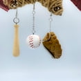 thumbnail image 4 of Mall of Style - Baseball Earrings for Women - Baseball Mom Accessories (Bat, Ball & Mitt - Tan), 4 of 9