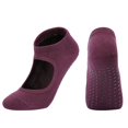thumbnail image 1 of Ladies‘ Solid Color Backless Grip Socks Yoga Ankle Sports Socks Ladies‘ Anti Slip Slippers Socks Red, 1 of 2