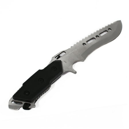 ASR Outdoor Knife Stainless Steel Silver 12 Inch Fixed Hunting Survival Blade