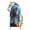Deep Blue, Gold, Aurora, variant on Abstract Art Wolfs Arch Backdrop Cover 5FT, Blue Moon Forest Black Spandex Fitted Stretchy Arch Stand Covers, Round Top Chiara Backdrop Cover for Wedding Party Birthday Baby Shower