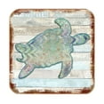 thumbnail image 4 of Nature Wonders 8198518-9C-S4 4 x 4 in. Sea Turtle Coastal Wooden Cork Coasters Gift - Set of 4, 4 of 4