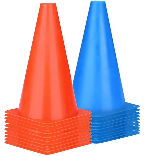Conos deportivos de 9 , paquete de 10 conos de entrenamiento de tráfico para práctica de fútbol, conos marcadores de campo de agilidad para ejercicios de fútbol baloncesto, cono