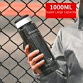 thumbnail image 2 of Vaso de plástico de gran capacidad de 1 l con cordón, portátil, para deportes al aire libre, vaso de agua fría, vaso de regalo para eventos, 2 of 4