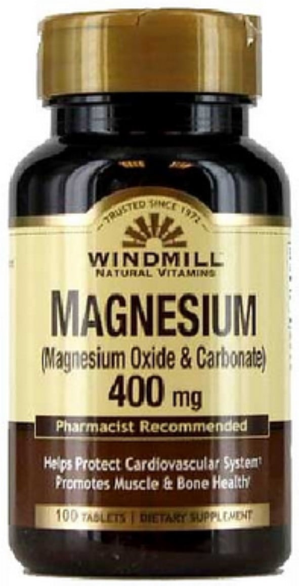Windmill Magnesium Oxide 400 mg Tablets 100 ea (Pack of 4)
