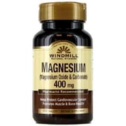Windmill Magnesium Oxide 400 mg Tablets 100 ea (Pack of 3)