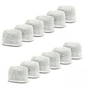 12 Replacement Charcoal Water Filters for Keurig Coffee Machines By NISPIRA, White