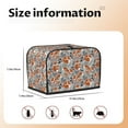 thumbnail image 4 of KLL Vintage Blue Fox Family A Print 2 Slice Toaster Dust Covers Kitchen Small Appliance Cover with 2 Pockets,Can hold Jam Spreader Knife & Toaster Tongs (11.4 x 7.9 x 7.5), 4 of 6