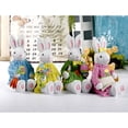 thumbnail image 2 of Decoraciones de Pascua Bunny Home Room Decoración de mesa Tejido Conejo Festival Suministros XBTCLXEBCO Diseño de modelado de conejo de ropa tejida de dibujos animados, conejos de pie y sentados, 2 of 4