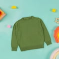 thumbnail image 3 of Toddler Girls Knit Pullover Top Solid Color Basic Sweater Kids Crewneck Casual Sweaters, 3 of 7