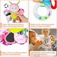 thumbnail image 2 of Cochecito de juguete para bebé y asiento de coche de juguete para bebé con mordedor colgante Juguetes de sonajero Clip en cochecito de juguete Juguetes de bebé de felpa suave para niños y niñas de 3 TUNC Sencillez, 2 of 5