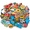 100PCS Random-Pack of Assorted, variant on A Ghost Pack-Pack of Assorted 50 Iron-On Embroidered Sewing Patches for Decor