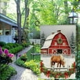 thumbnail image 4 of PHYHOO Merry Christmas Farm Horse Garden Flag Double Side Rustic Farmhouse Yard Flag Christmas Winter Outdoor Decor White, 4 of 6
