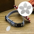 thumbnail image 2 of KAKOWELY 10 etiquetas de identificación de acero inoxidable en blanco para perros, personalizadas, para cachorros y gatos., 2 of 5
