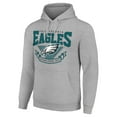 thumbnail image 2 of Men's Starter Heather Gray Philadelphia Eagles -80s Inspired Pullover Hoodie, 2 of 3
