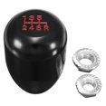thumbnail image 4 of 6-Speed Type-R Style Black Aluminum Car Gear Shift Shifter Knob M8/M10 Universal, 4 of 6