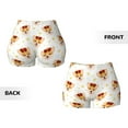 thumbnail image 3 of Sigee Funny Corgi Print Women's High Waist Workout Shorts - Squat Proof, Tummy Control, Yoga and Gym Activewear-Small, 3 of 9