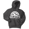 thumbnail image 1 of Sudadera con capucha de Gravity Outdoor Co. Youth Sudadera con capucha - Logotipo blanco - carbón Gravity Outdoor Co. Chaqueta, 1 of 2
