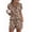 Brown Leopard, variant on Ekouaer Womens Pajama Sets 2 Piece Soft Short Sleeve Top and Shorts Sleepwear Round Neck Pjs Lounge Set with Pockets