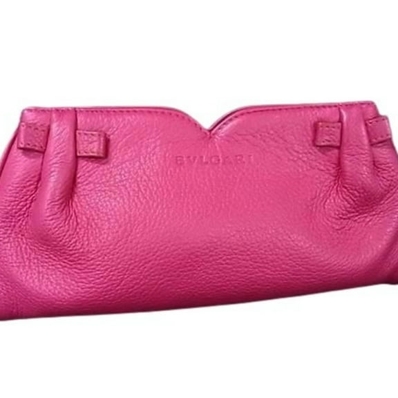 Pre-Owned BVLGARI Bulgari Leather Pouch Bag - Pink for Women