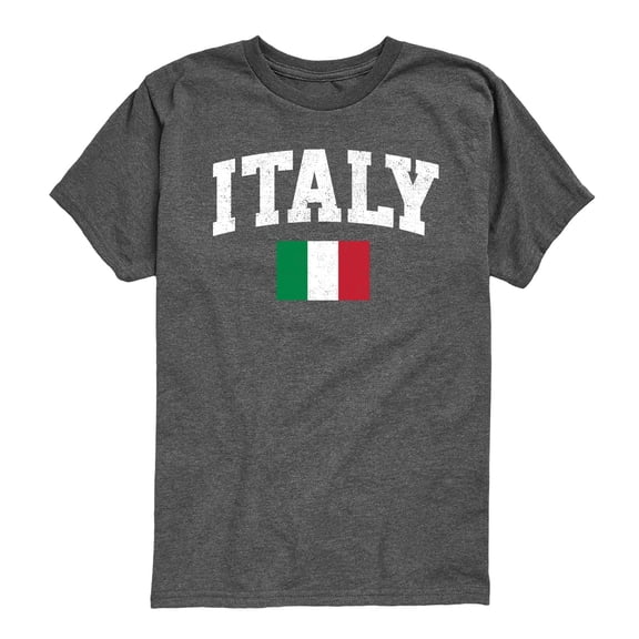 Instant Message - Italy Flag - Youth Short Sleeve Graphic T-shirt