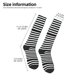 thumbnail image 2 of Balery Black And White Stripes Calcetines novedosos Calcetines deportivos Calcetines hasta la rodilla Calcetines de algodón Calcetines originales y geniales, 2 of 6