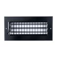 thumbnail image 3 of [2 Pack] Fits 10x4 Duct Opening Steel Adjustable Air Supply Grille by Handua | Register Vent Cover Grill for Sidewall and Ceiling | Black | Outer Size: 11.75" X 5.75", 3 of 9