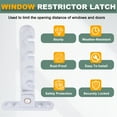 thumbnail image 4 of Uxcell Window Restrictor Latch Including Screws Big Hole Limiter ABS Security Lock Adjustable Window Safety Locks, 4 of 7