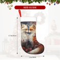 thumbnail image 4 of Fuzoiu Romantic Flower Fox Couple Print Christmas Stockings, Party Supplies & Kids Gifts,Big Xmas Stockings Decoration for Family Decorations Hanging Ornament for Xmas Holiday Party, 4 of 7